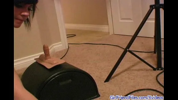 Amatorskie orgazmy na sybian sex zabawce