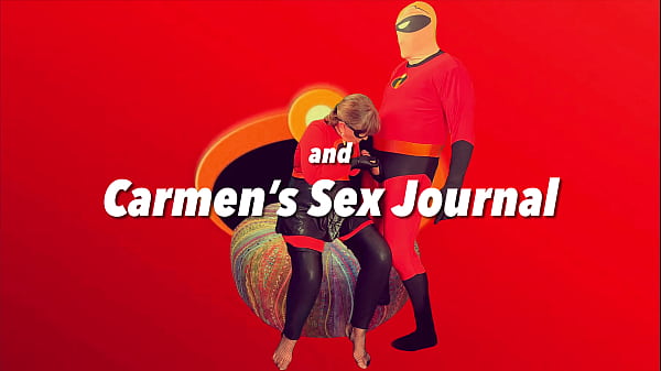 Elastigirl babci Carmen: Superbohaterka Gilf Fuck Slut zostaje wypełniona spermą!
