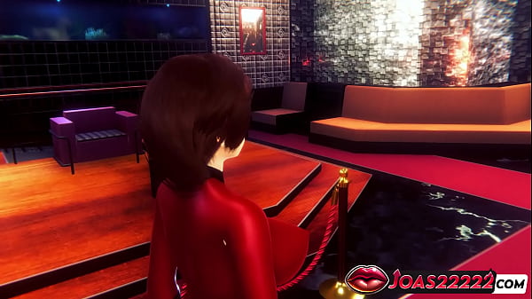 Helen Parr The Incredibles osiąga orgazm dzięki zabawie piersiami i cunnilingus – palcowanie jej ciasnej cipki w animacji 3D