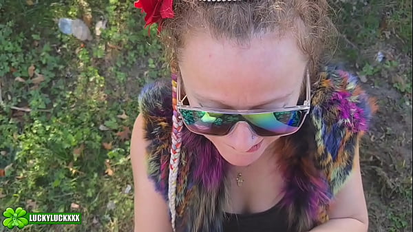 Lucky Gurl Anastasia – Publiczny seks na świeżym powietrzu z pikantnym Ukraińcem
