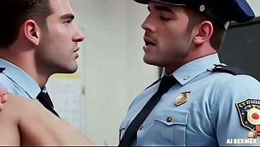 seks na posterunku policji | Ciasna dupcia zerżnięta wielkim kutasem [AI]